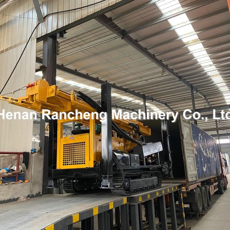 680m crawler drilling Hydraulic water well drilling rig multi functional drilling equipment with 154KW Cu-mmins engine