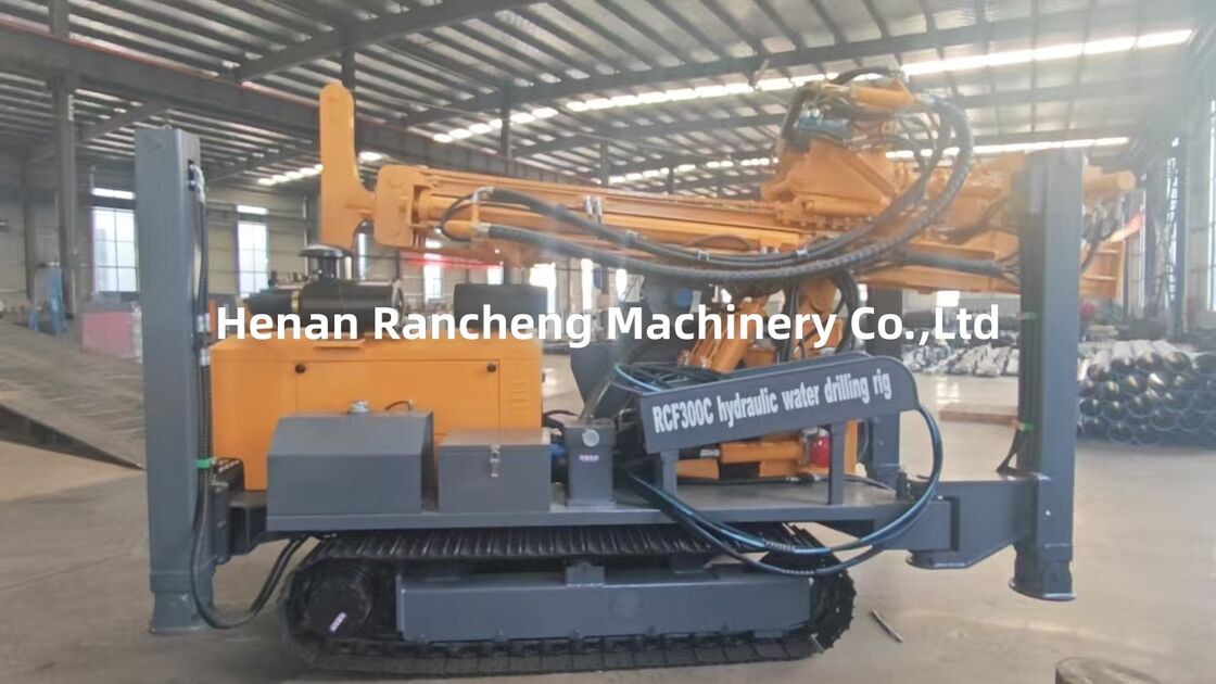 300m de profundidade de perfuração de poço de água tipo Crawler Máquina de perfuração 85KW Motor Yuchai