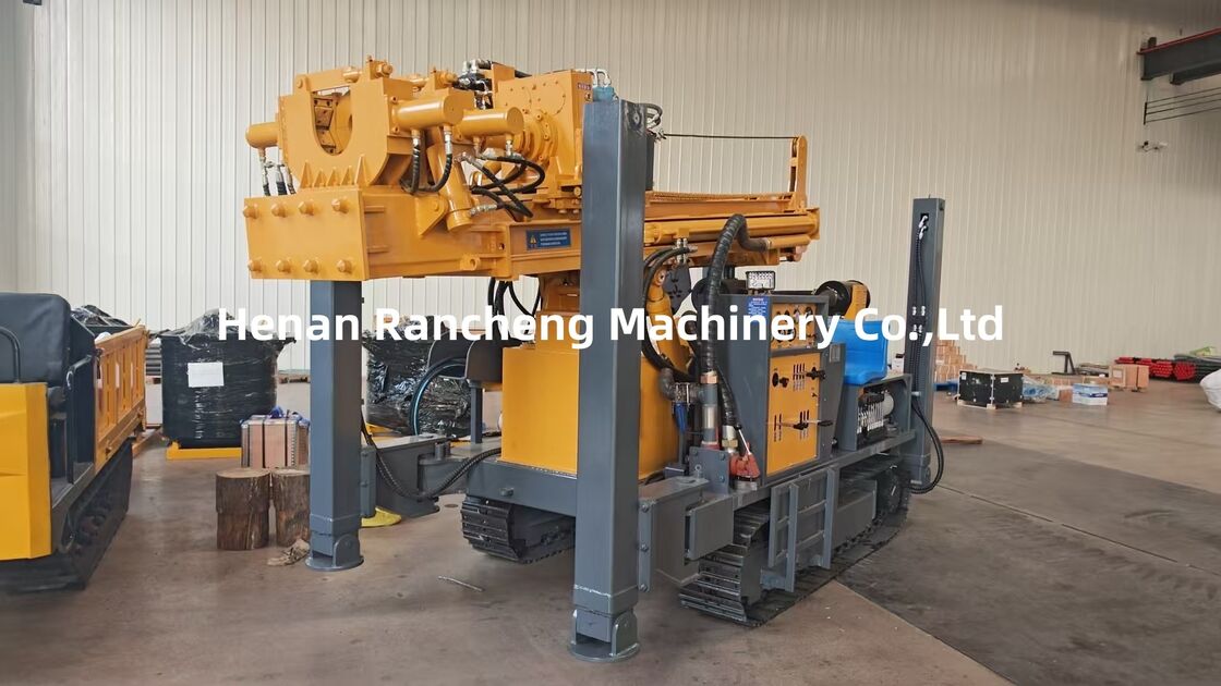 300m de profundidade de perfuração de poço de água tipo Crawler Máquina de perfuração 85KW Motor Yuchai