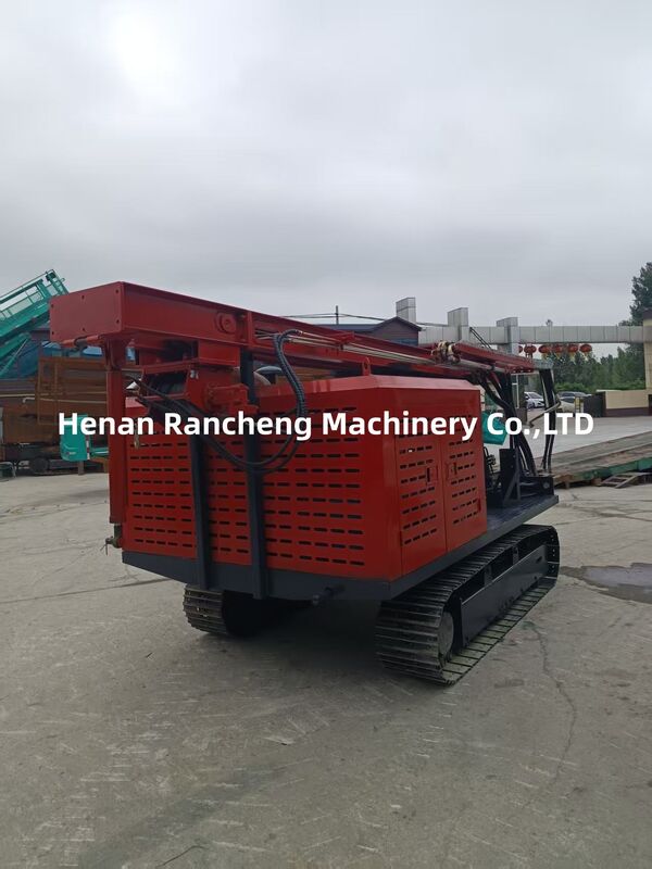 85KW Engine Solar Pile Driving Machine with 350mm Drilling Dia and 6m Piling Height