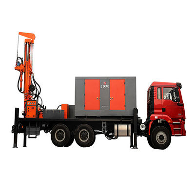 Veículo de perfuração de poços de água de 200 m de profundidade Veículo de transporte 6x4 266HP Veículo de carga Motor