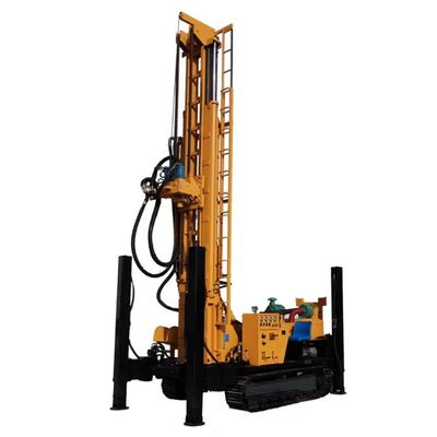 Equipamento de perfuração de poços hidráulicos pneumáticos 500m Profundidade de perfuração 118KW Motor
