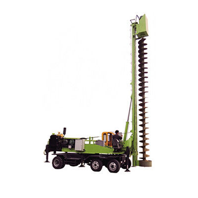 6 - 10m Profundidade do buraco de empilhamento Auger Rig de perfuração rotativa 34KW Potência do motor diesel