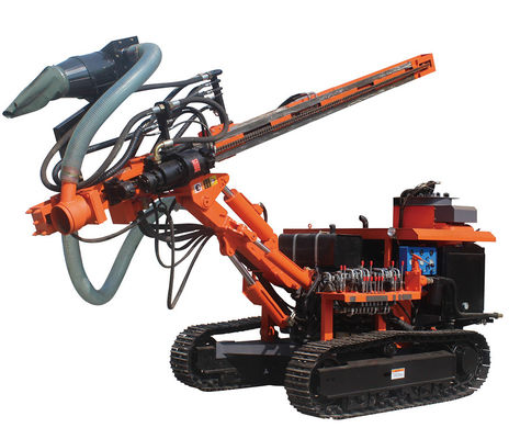 Máquina de perfuração DTH de cravo hidráulico 61HP Motor a diesel 40m Profundidade de perfuração