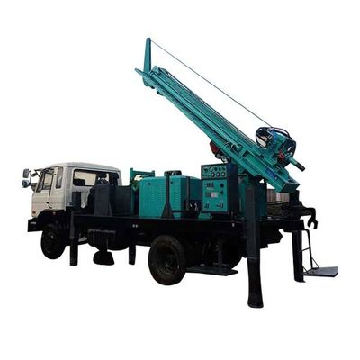 Máquina de perfuração de poços de água montada em caminhão de profundidade de 280 m Motor de veículo de carga de 210 HP