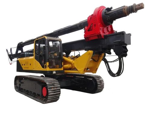 Máquina de perfuração rotativa montada a 30 m de profundidade