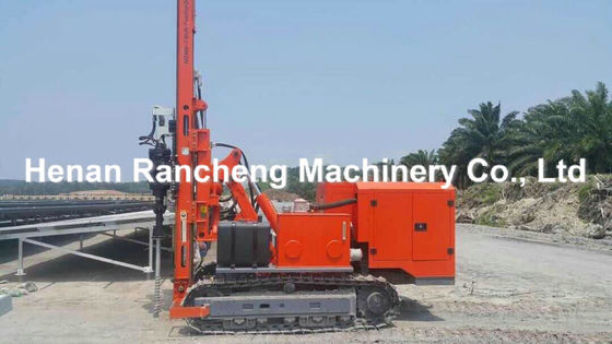 100m Profundidade Crawler Hidráulico Pilha de Pilhas Solares Motor Ambos Rotary Perfuração e Ramming