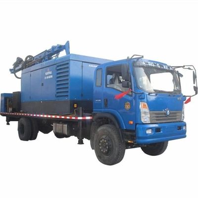 300m profundidade de poço de água de perfuração Rig 266HP Carga Veículo Motor 115 - 350mm Dia
