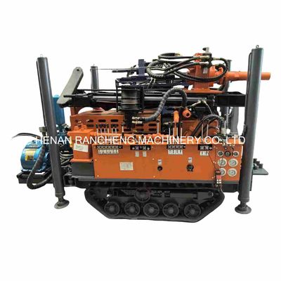 Máquina de perfuração de poços de água Mini Crawler de 180m com 77,3KW de motor YuChai para perfuração de poços