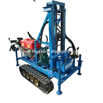 Máquina de perfuração de poços de água portátil de borracha montada 150m Profundidade 450mm Diâmetro Fácil operação