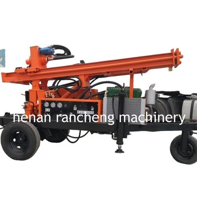 Máquina de perfuração de poços de água de 150 m de profundidade montada em rodas com 32 HP