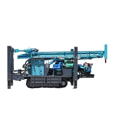 Máquina hidráulica de perfuração de poços de água montada a 300 m de profundidade com motor diesel de 85 kW