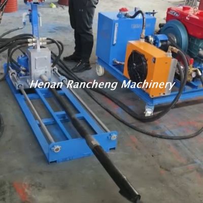 Profundidade de perfuração 60-80m Máquina de perfuração por tração hidráulica com motor diesel de 32 HP