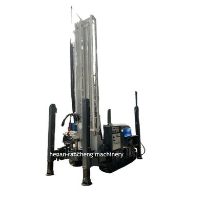 Europa 350m Crawler Rig de perfuração de poços de água de rocha dura com 91 kW de potência