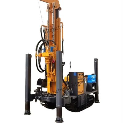 Máquina de perfuração de poços de água de borracha hidráulica para 260m