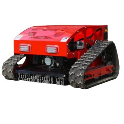 Cortador de relva híbrido de quatro rodas com comando remoto (motor a gasolina + motor elétrico)