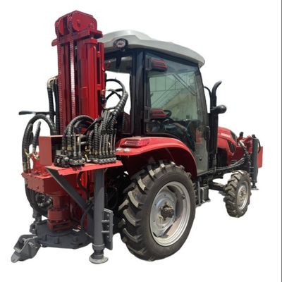 Máquina hidráulica de perfuração de poços de água de 260 m e 4500 kg com força de elevação de 12 t