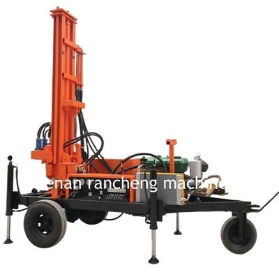 Rig de perfuração de poços de água móveis de 150 metros movido por motor a diesel de 32 HP