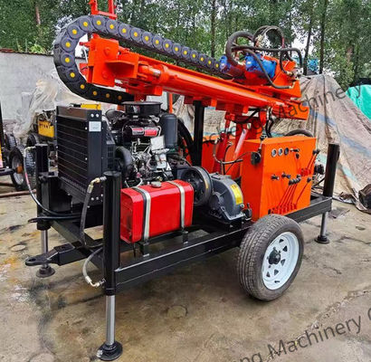 200m Trailers de perfuração de lama instalados na plataforma de perfuração de poços de água 80-200rpm Velocidade de rotação