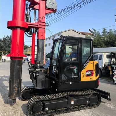10m Profundidade Mini Hidráulica Rodante Piling Rig Kubota Motor Diesel 9.3T Peso