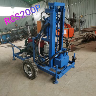 Máquina de perfuração de poços de água portátil com rosca de parafuso totalmente automática a diesel de 150m 16,2Kw
