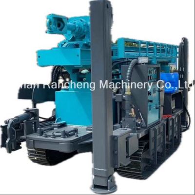 350m Profundidade de perfuração Borracha Caterpillar Track Water Well Drilling Rig Borracha Pneumática Crawler Borracha