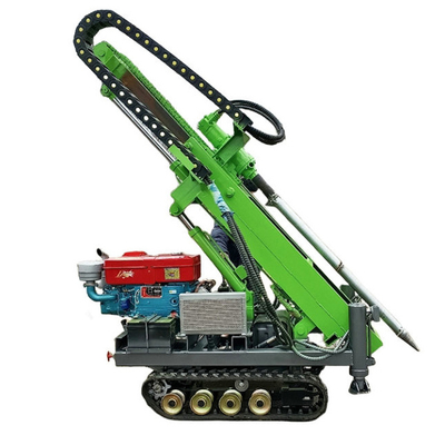 Rodas de borracha montadas em pilhas solares 25HP Motor a diesel 30m Profundidade de pilha