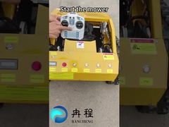 Máquina de cortar relva híbrida de controlo remoto de quatro rodas 20 mm-180 mm